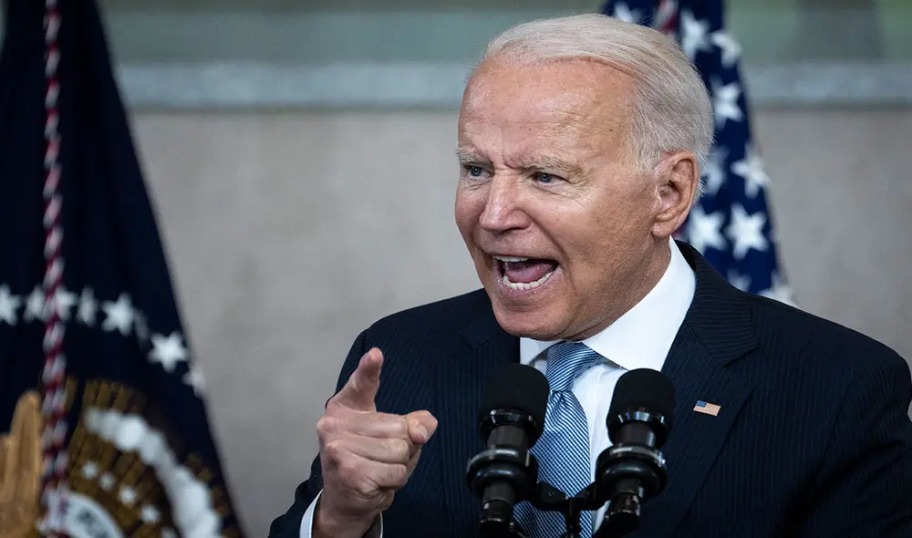 Joe Biden tuvo un discurso poco habitual en Filadelfia con motivo de las nuevas reglas electorales impulsadas por el Partido Republicano de Donald Trump. Foto: AFP Joe Biden tuvo un discurso poco habitual en Filadelfia con motivo de las nuevas reglas electorales impulsadas por el Partido Republicano de Donald Trump. Foto: AFP