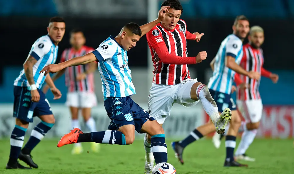 Sao Paulo y Racing se enfrentan desde las 9.30 p. m. de Argentina y 7.30 p. m. de Perú. Foto: AFP
