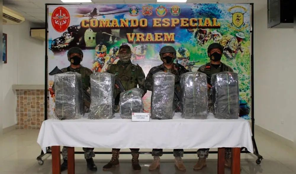 El operativo contra el narcotráfico estuvo dirigido Los Sinchis de Mazamari. Foto: Inforegión