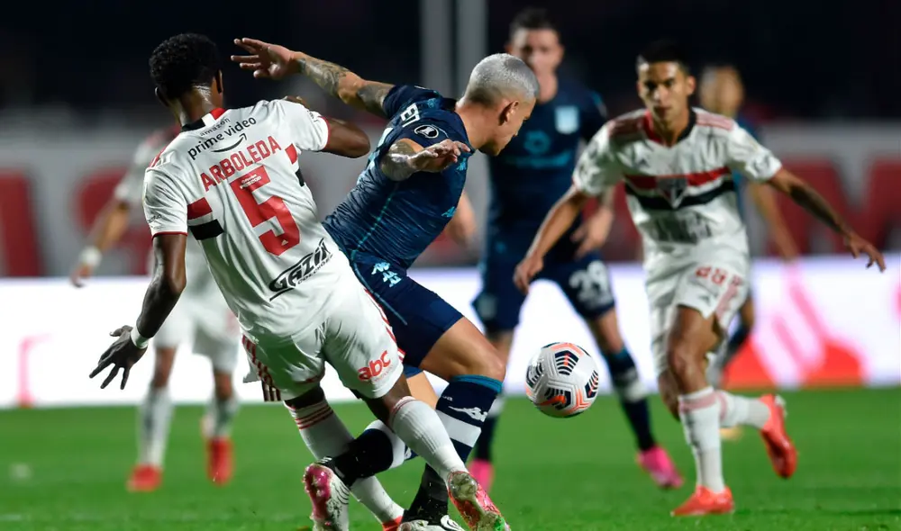 Sao Paulo y Racing se enfrentarán por tercera vez en la Copa Libertadores 2021. Foto: Twitter SBT