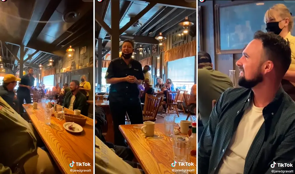 El emocionante video de la muchacha cantando a su cliente cautivó a miles de seguidores en redes sociales. Foto: captura de TikTok El emocionante video de la muchacha cantando a su cliente cautivó a miles de seguidores en redes sociales. Foto: captura de TikTok