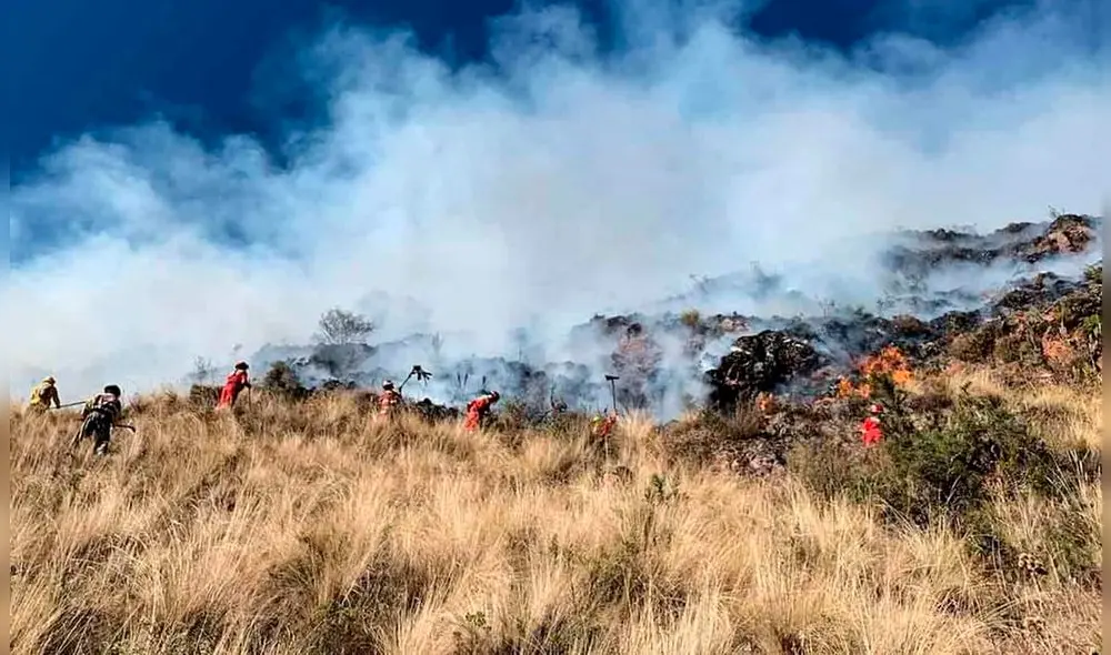 Bomberos piden a la población no provocar incendios. Foto: bomberos