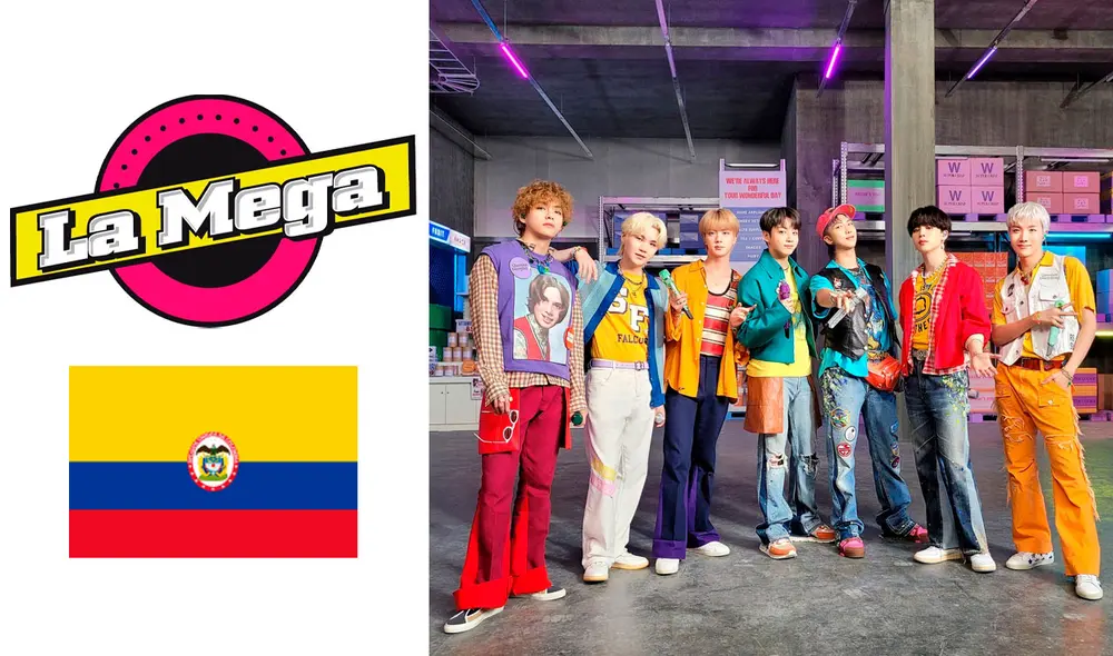 Continúa la molestia de ARMY con La Mega de Colombia por comentarios despectivos hacia BTS. Foto: composición LR / Big Hit