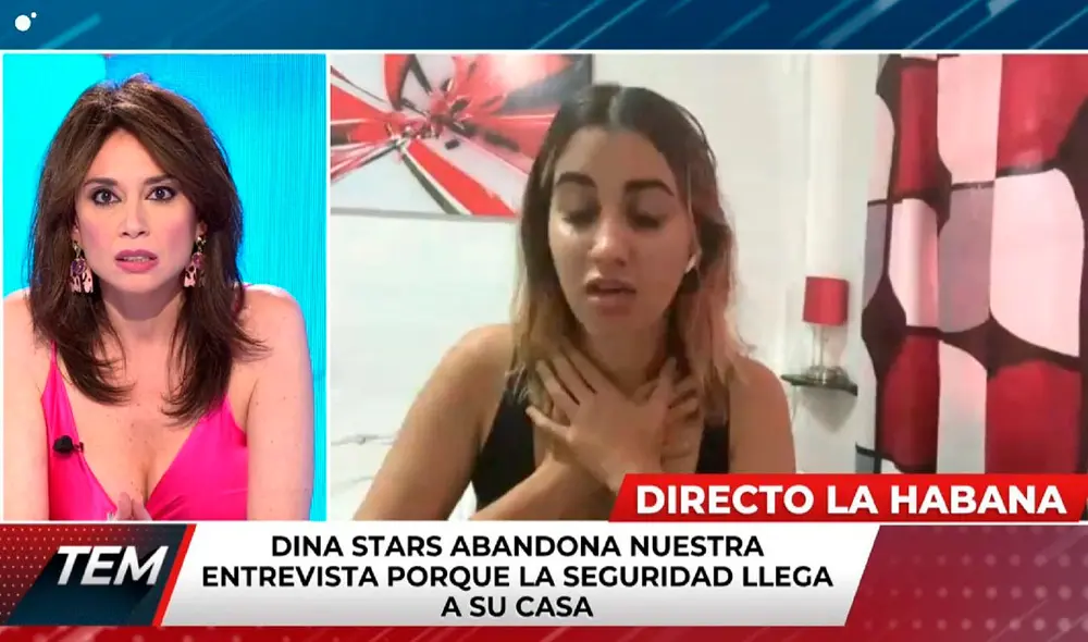 Dina Stars ha confesado que siente miedo por lo que puede sucederle a ella y a sus familiares. Foto: Captura