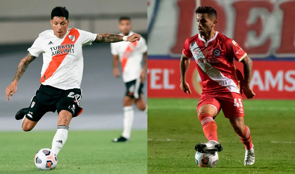 El partido River Plate vs. Argentinos Juniors se juega en el Monumental de Nuñez. Foto: composición/Facebook