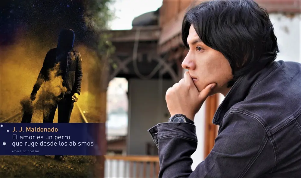 J. J. Maldonado reaparece en la escena literaria confirmando su versatilidad para abordar diversos temas del yo interior. Esta vez nos presenta El amor es un perro que ruge desde los abismos. Foto: Composición LR / Emecé cruz del sur / Planeta