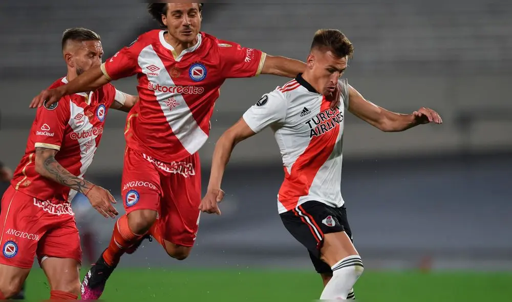 Matías Suárez y Hauche se encargaron de anotar los goles en el Monumental. Foto: River Plate Matías Suárez y Hauche se encargaron de anotar los goles en el Monumental. Foto: River Plate