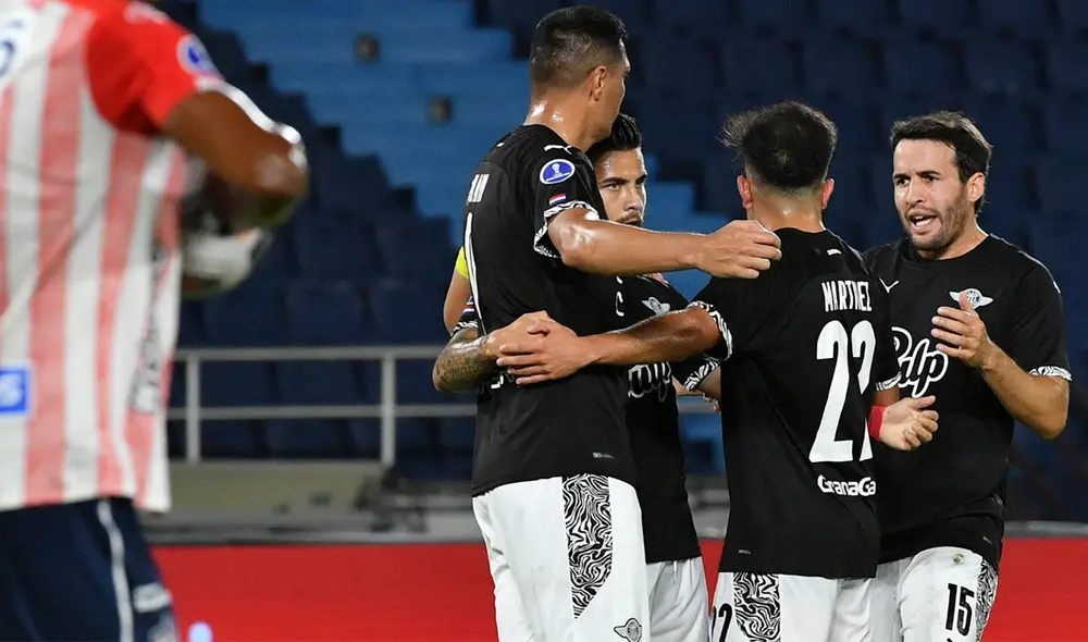 Junior y Libertad se enfrentaron en Barranquilla por la Copa Sudamericana 2021. Foto: AFP Junior y Libertad se enfrentaron en Barranquilla por la Copa Sudamericana 2021. Foto: AFP