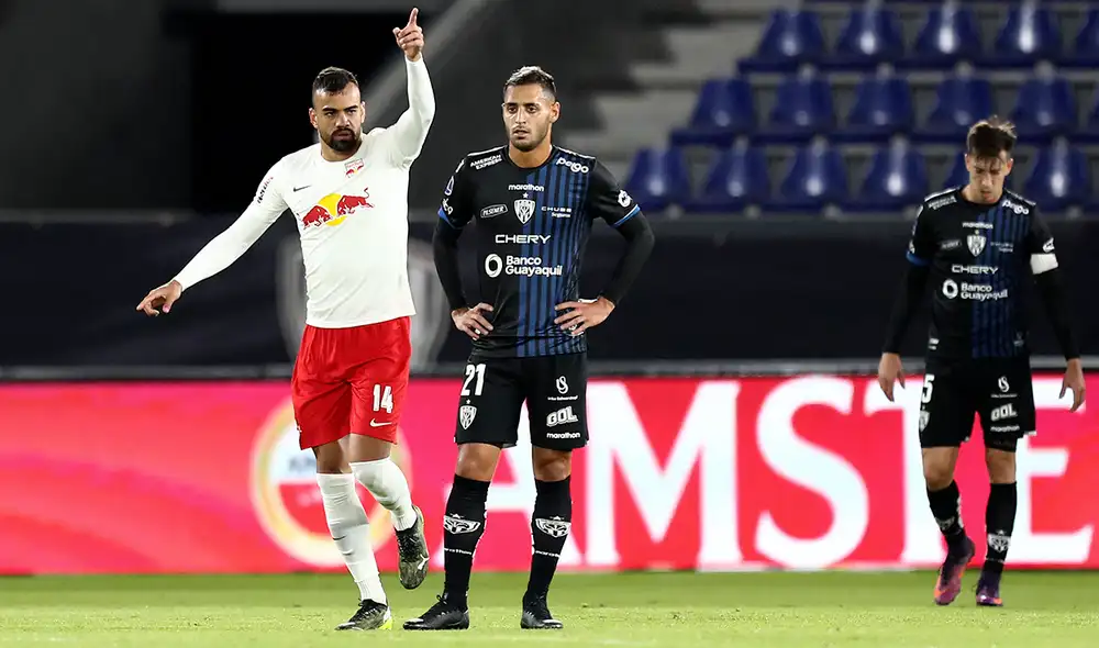 Independiente del Valle no pudo con Bragantino en Guayaquil por la Copa Sudamericana 2021. Foto: AFP Independiente del Valle no pudo con Bragantino en Guayaquil por la Copa Sudamericana 2021. Foto: AFP