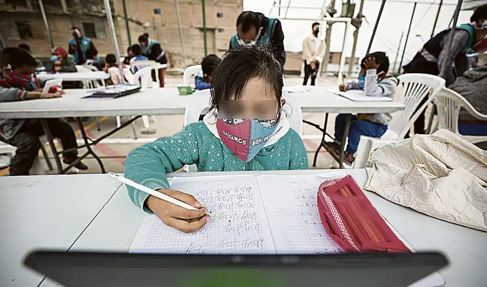 Situación. Los niños pierden aprendizajes con la virtualidad. Foto: difusión Situación. Los niños pierden aprendizajes con la virtualidad. Foto: difusión