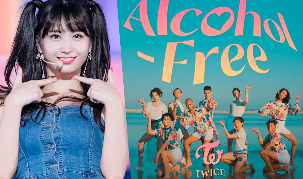 Momo vuelve famosos a jóvenes que hicieron cover de "Alcohol free" de TWICE. Foto: composición LR / JYP / Youtube