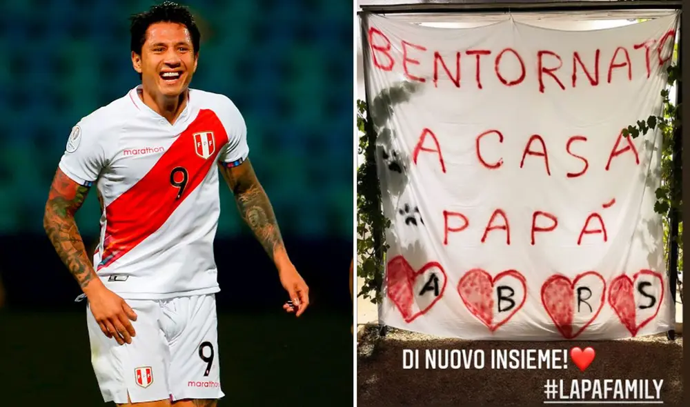 Lapadula se reunió con su familia tras más de un mes. Foto: composición EFE/Instagram