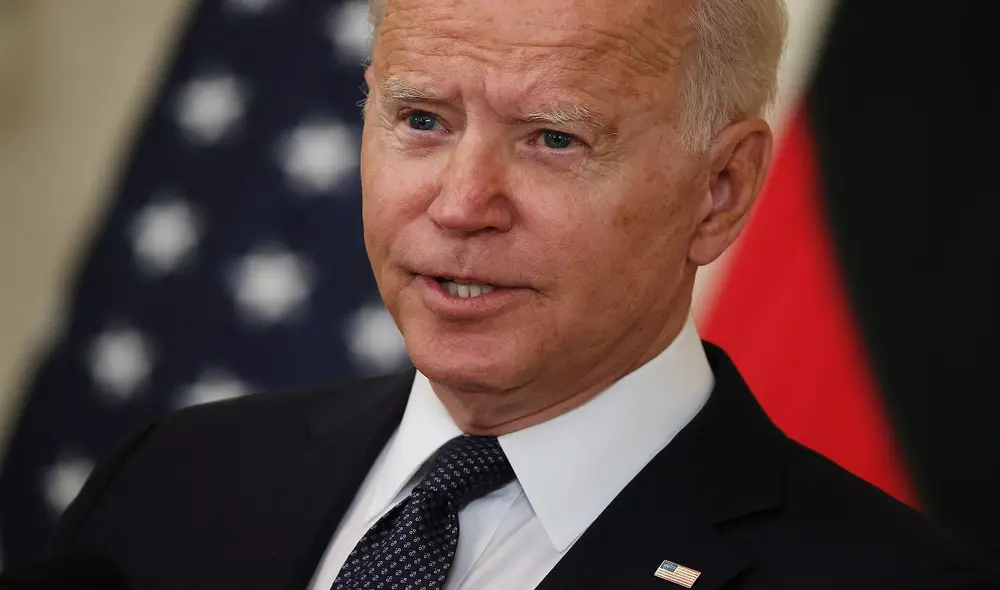 El presidente de Estados Unidos, Joe Biden, habla durante una conferencia de prensa conjunta en el Salón Este de la Casa Blanca. Foto: AFP El presidente de Estados Unidos, Joe Biden, habla durante una conferencia de prensa conjunta en el Salón Este de la Casa Blanca. Foto: AFP