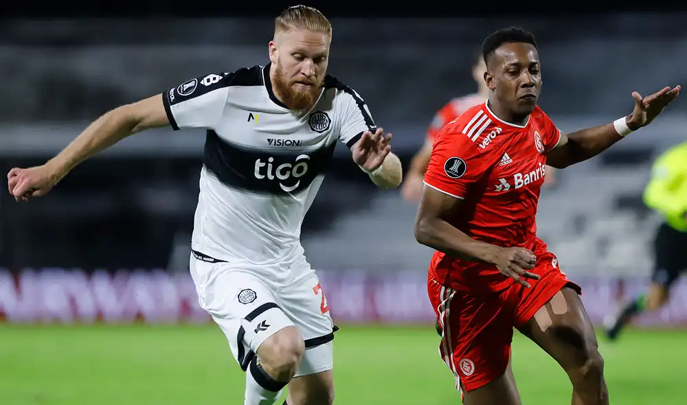 Olimpia e Internacional empataron 0-0 en Paraguay por la Copa Libertadores 2021. Foto: AFP