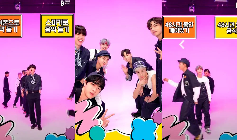 BTS sorprendió con divertido juego. Foto: captura YouTube