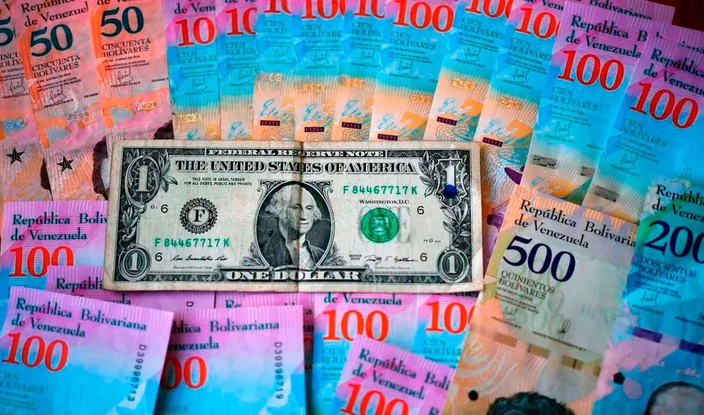 El precio del dólar en Venezuela, según DolarToday. Foto: AFP El precio del dólar en Venezuela, según DolarToday. Foto: AFP