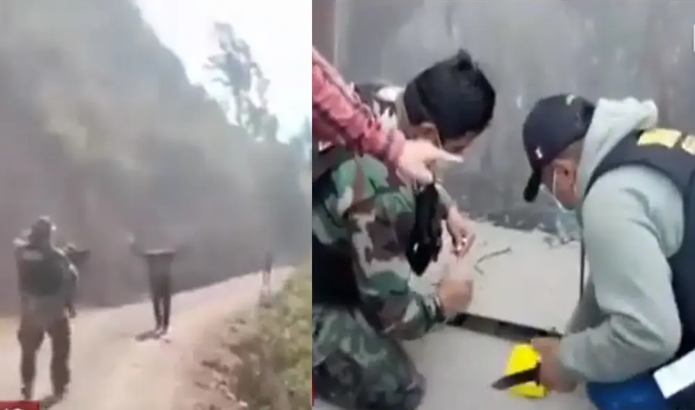 Los cuatro agentes implicados trabajan en la comisaría del Tambo. Foto: captura de América Noticias