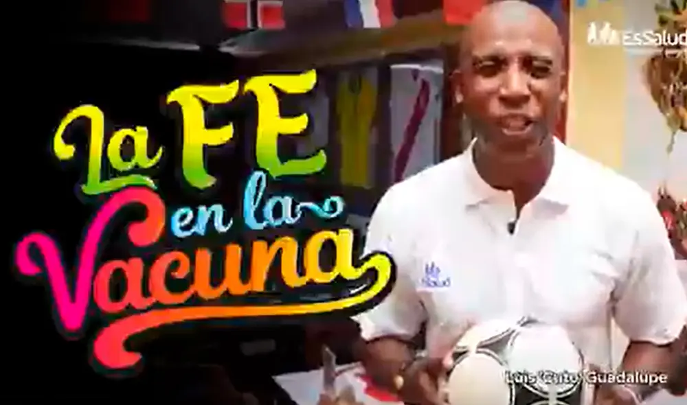 Luis 'Cuto' Guadalupe se suma al Vacunatón, campaña impulsada por EsSalud. Foto: captura Video EsSalud
