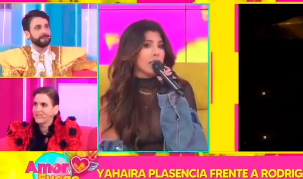 Yahaira Plasencia sorprendió con su respuesta. Foto: captura Amor y fuego Yahaira Plasencia sorprendió con su respuesta. Foto: captura Amor y fuego