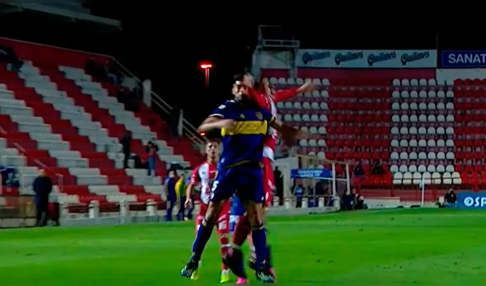 Carlos Zambrano vuelve al titularato en Boca Juniors en el inicio del torneo argentino. Foto: captura/ESPN