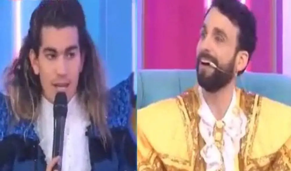 Benignini fue jurado en un segmento de baile de Amor y fuego. Foto: captura de Willax TV