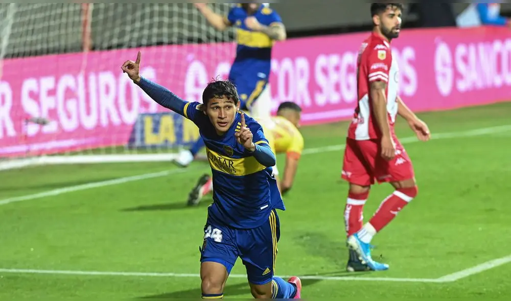 Obando abrió el marcador apenas a los nueve minutos de la primera mitad. Foto: Liga de Fútbol Argentina