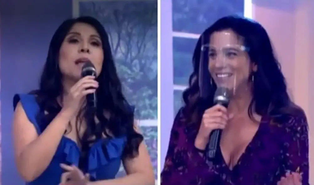 Vanessa Terkes celebró su soltería en el programa En boca de todos. Foto: captura de América TV