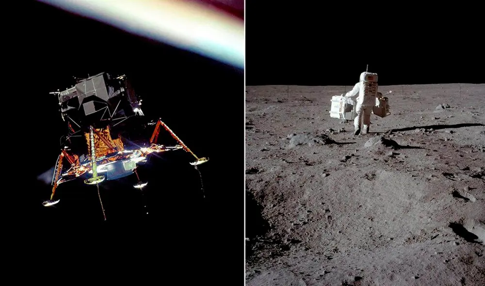 Cerca de 600 millones de habitantes de todo el planeta recibieron la transmisión del paseo lunar. Foto: composición/NASA