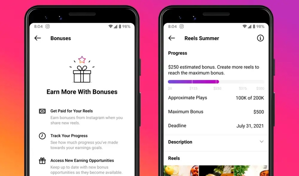 Por el momento, el sistema de monetización de Instagram estará disponible para usuarios en Estados Unidos. Foto: Facebook