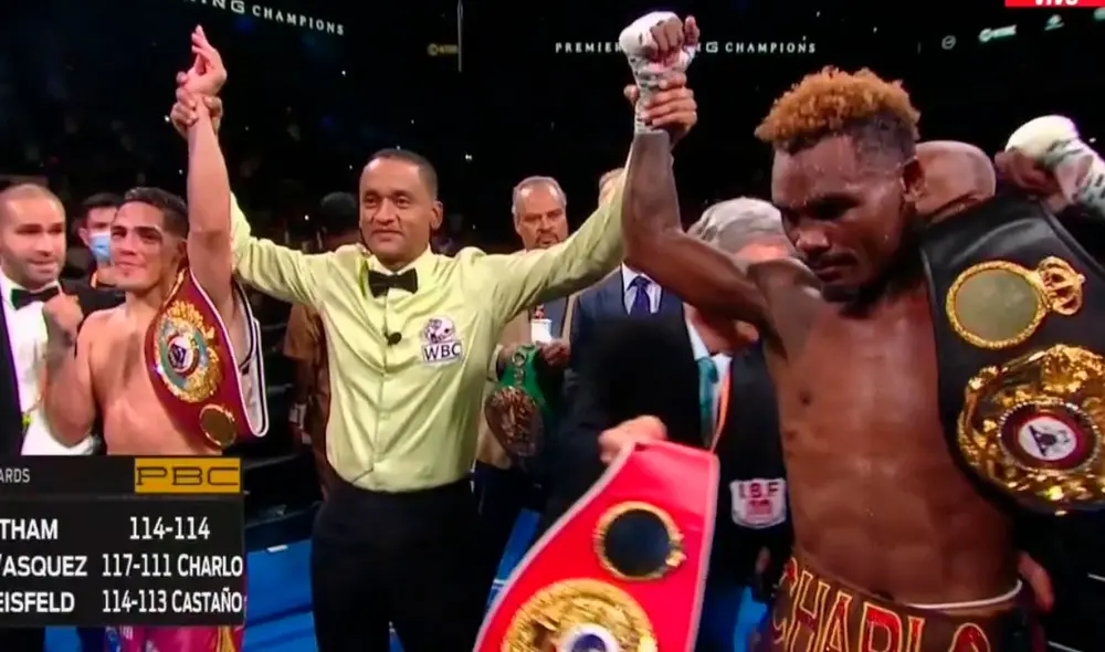 El AT&T Stadium albergó el duelo entre Castaño y Charles. Foto: captura/ESPN El AT&T Stadium albergó el duelo entre Castaño y Charles. Foto: captura/ESPN