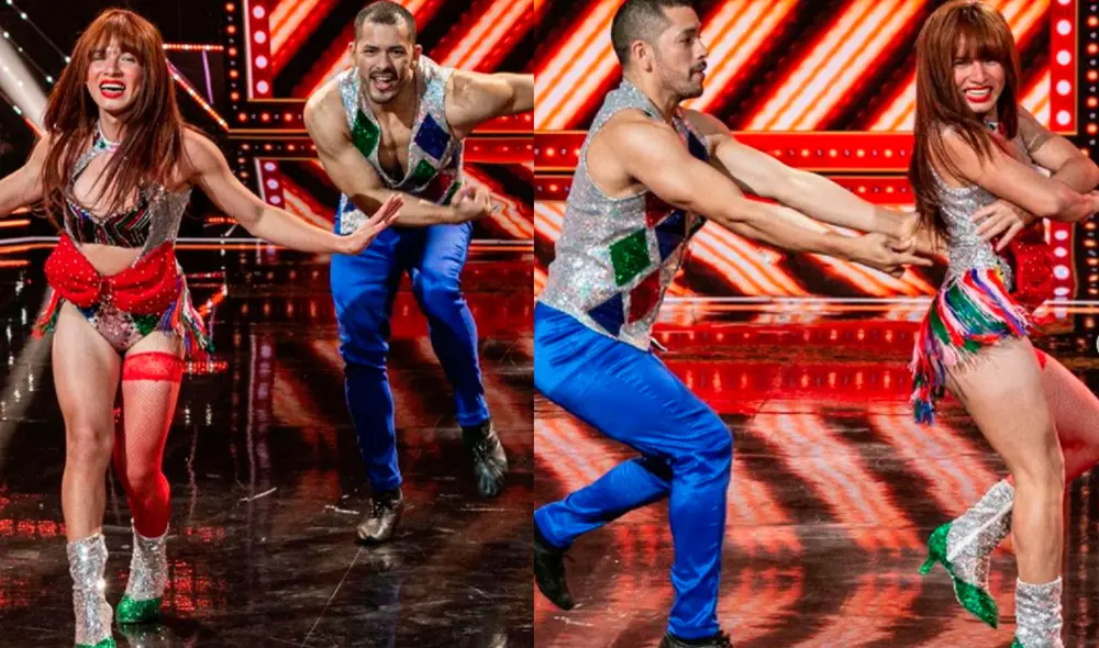 La Uchulú llegó al programa Reinas del show como reemplazo de La Pánfila, quien se encuentra lesionada. Foto: captura de América TV