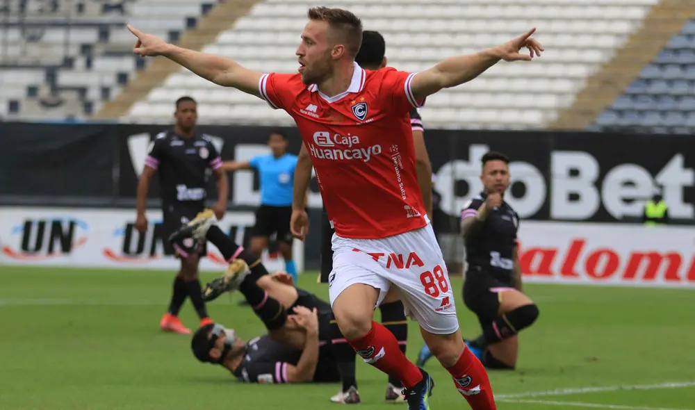 Cienciano le viene ganando a Sport Boys con un doblete de Danilo Carando. Foto: difusión