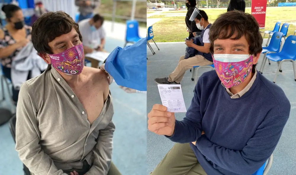 El periodista de RPP recibió la vacuna contra la COVID-19 en el estadio Luis Gálvez Chipoco. Foto: Instagram / Jaime Chincha