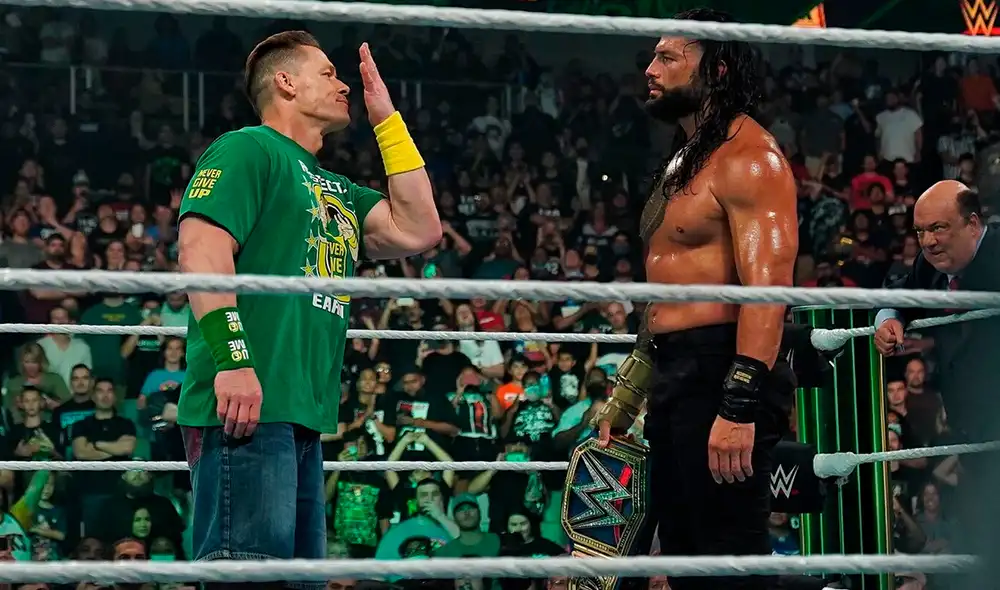 John Cena sorprendió con su reaparición en el WWE Money in the Bank 2021. Foto: WWE