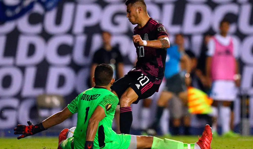 México derrotó 1-0 a El Salvador por la Copa Oro 2021 desde Los Ángeles. Foto: AFP
