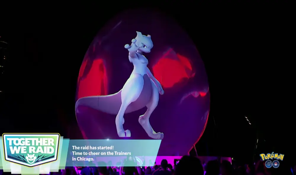 Incursión legendaria de MewTwo. Foto: Niantic Incursión legendaria de MewTwo. Foto: Niantic