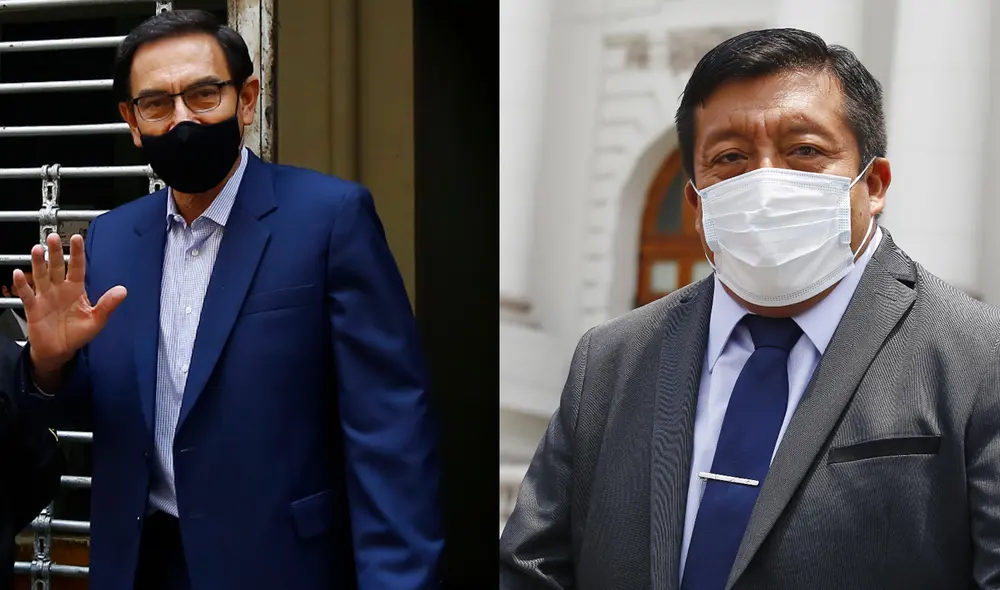 Vizcarra es acusado por la aplicación irregular de vacunas durante su mandato. Presidente de la SAC declaró en sesión permanente para el ver caso. Foto: composición GLR