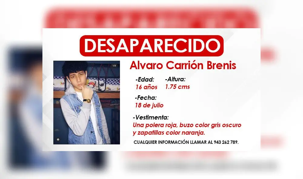 Joven vestía polera roja y buzo color gris oscuro. Foto: composición La República