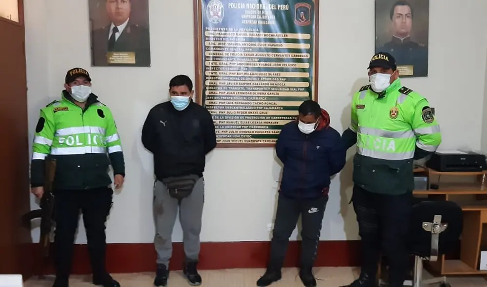 Elmer Lucano Llanos (33) fue detenido por la PNP de Carreteras en Cajamarca. Foto: Deysi Portuguez/URPI-LR