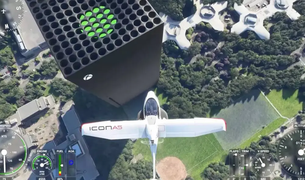 El peso de Microsoft Flight Simulator en XSX será de tan solo la mitad a lo que fue en su lanzamiento. Foto: Microsoft