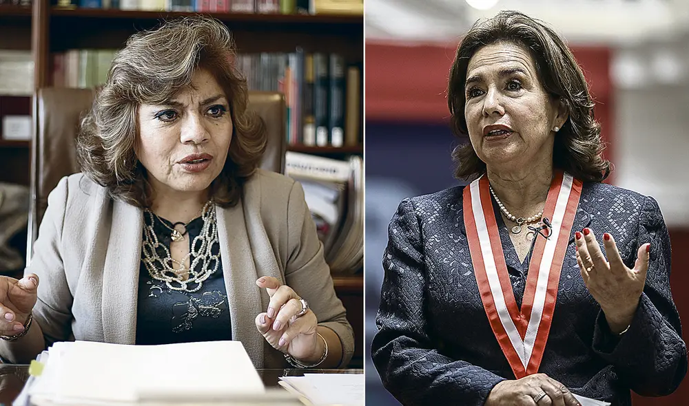 Las magistradas. Zoraida Ávalos, Elvia Barrios. Si la primera no quiere actuar, debe hacerlo la Junta Nacional de Justicia. Foto: composición LR