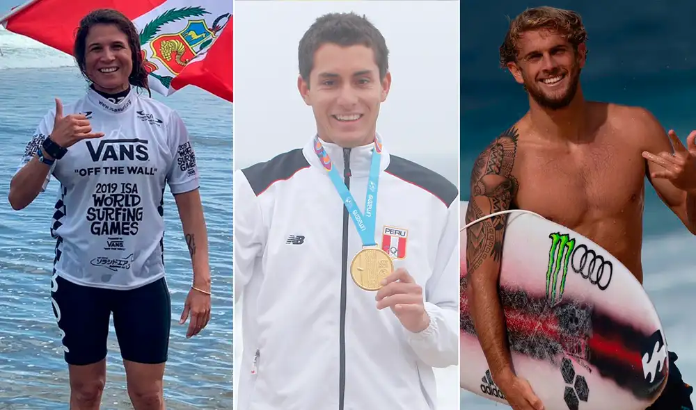 Los tres surfistas conforman la delegación de 35 deportistas que nos representarán en los JJ. OO. Foto: composición LR
