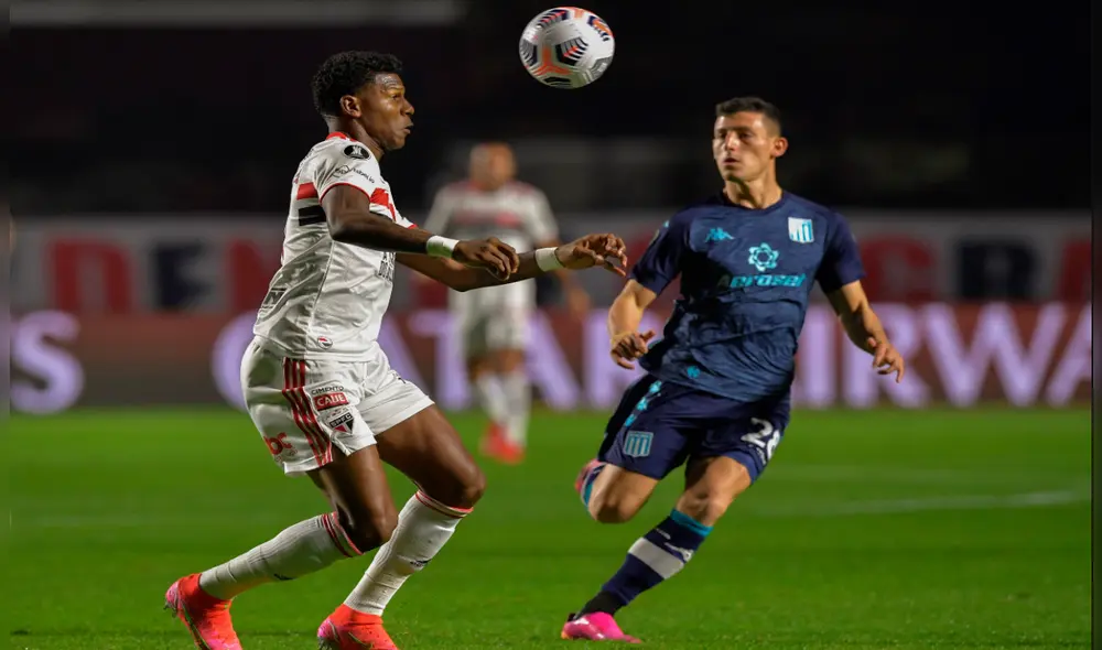 Tras el empate del último encuentro, Racing desea pasar a los cuartos de la Copa Libertadores y para ello deberá sumar frente a Sao Paulo en la vuelta del torneo. Foto: EFE