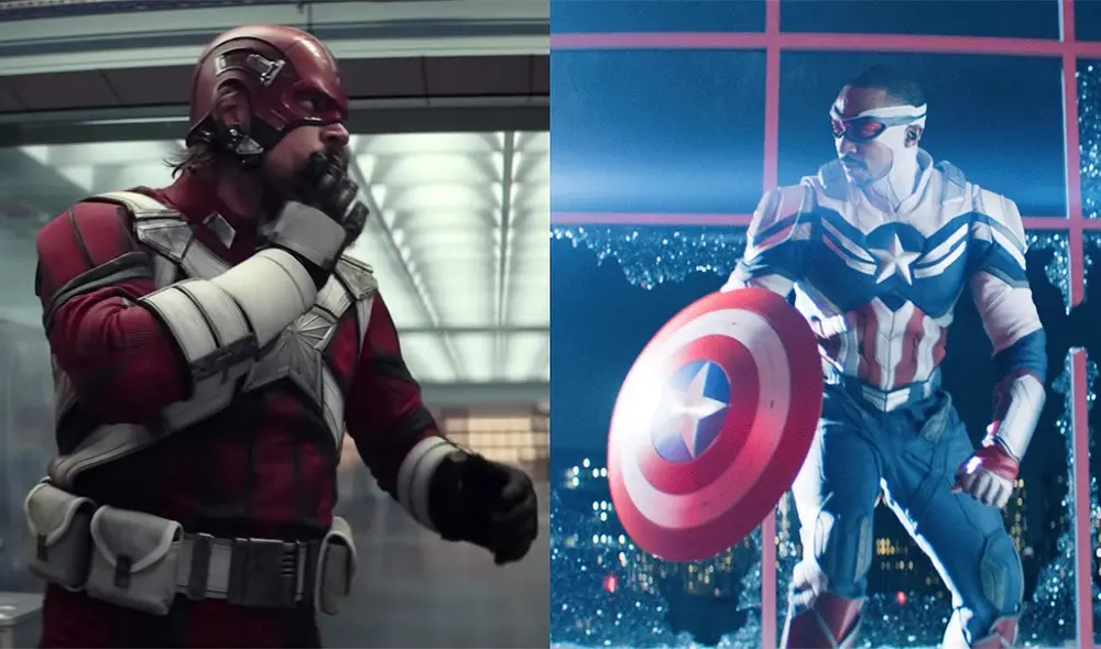 David Harbour y Anthonie Mackie interpretan a Guardián Rojo y Capitán América, respectivamente. Foto: composición/Disney Plus