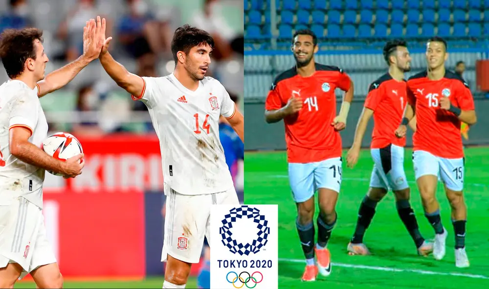 España y Egipto se enfrentan desde las 2.30 a. m. de Perú y 9.30 a. m. de España. Foto: composición EFE/Facebook