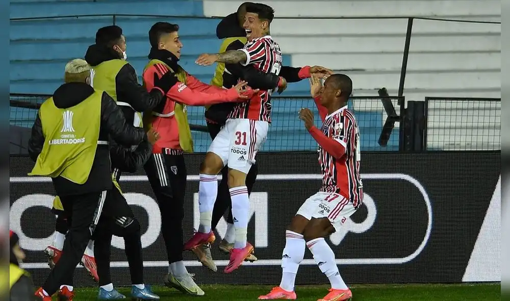 Sao Pablo venció por 3-1 a Racing por la Copa Libertadores. Fuente: La Nación