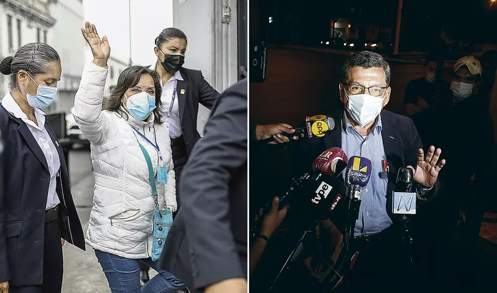 Dina Boluarte (izquierda) preside la comisión de transferencia y uno de sus integrantes es Hernando Cevallos (derecha), quien tendrá a su cargo el tema de salud. Foto: composición La República