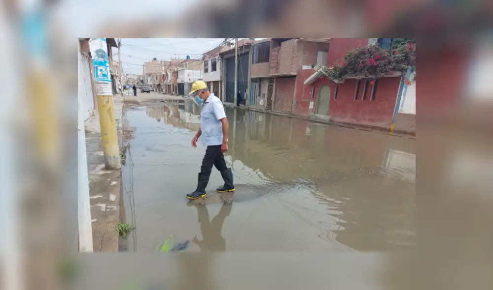 Los aniegos se registran en diferentes puntos de la ciudad de la Chiclayo. Foto: La República