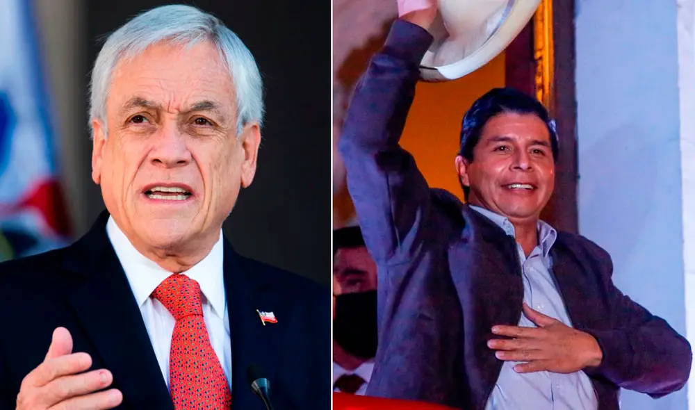 Sebastián Piñera se comunicó con Pedro Castillo luego de ser proclamado como presidente electo. Foto: composición/AFP/EFE