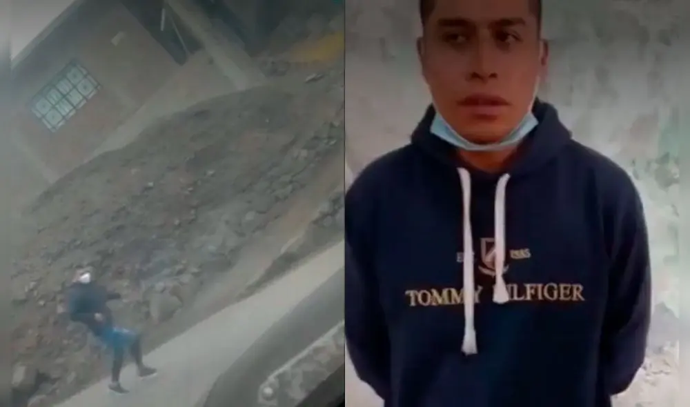 El hecho fue grabado por una persona que se encontraba en un auto. Foto: composición/América Noticias